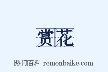 赏花是什么意思的图片